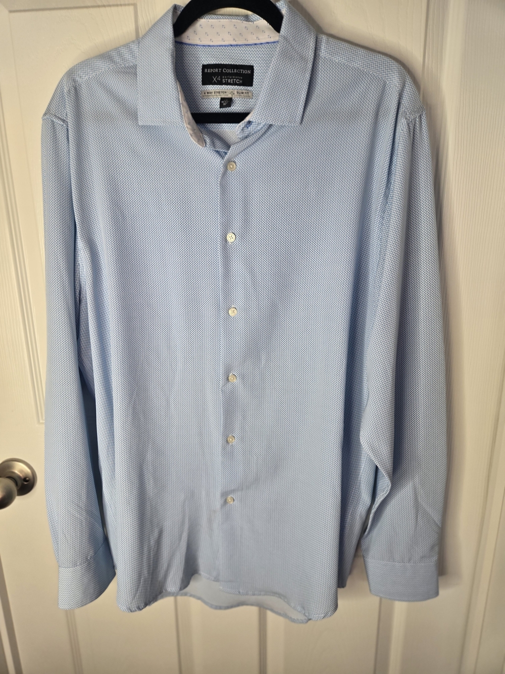 Light Blue Men's Dress Shirt - Report Collection